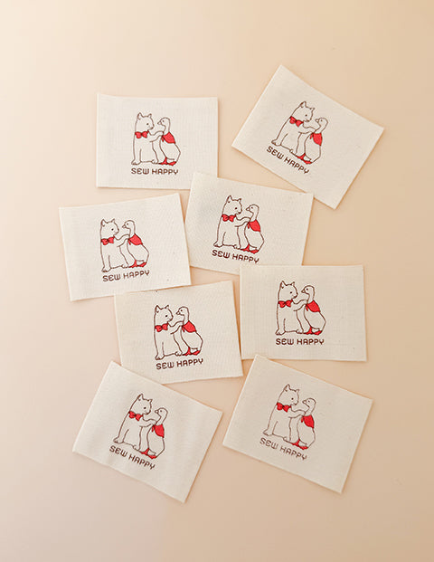 Minki Kim Sew Happy Cotton Labels
