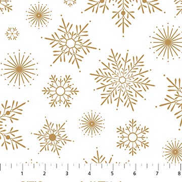 Snowflake Metallic Gold