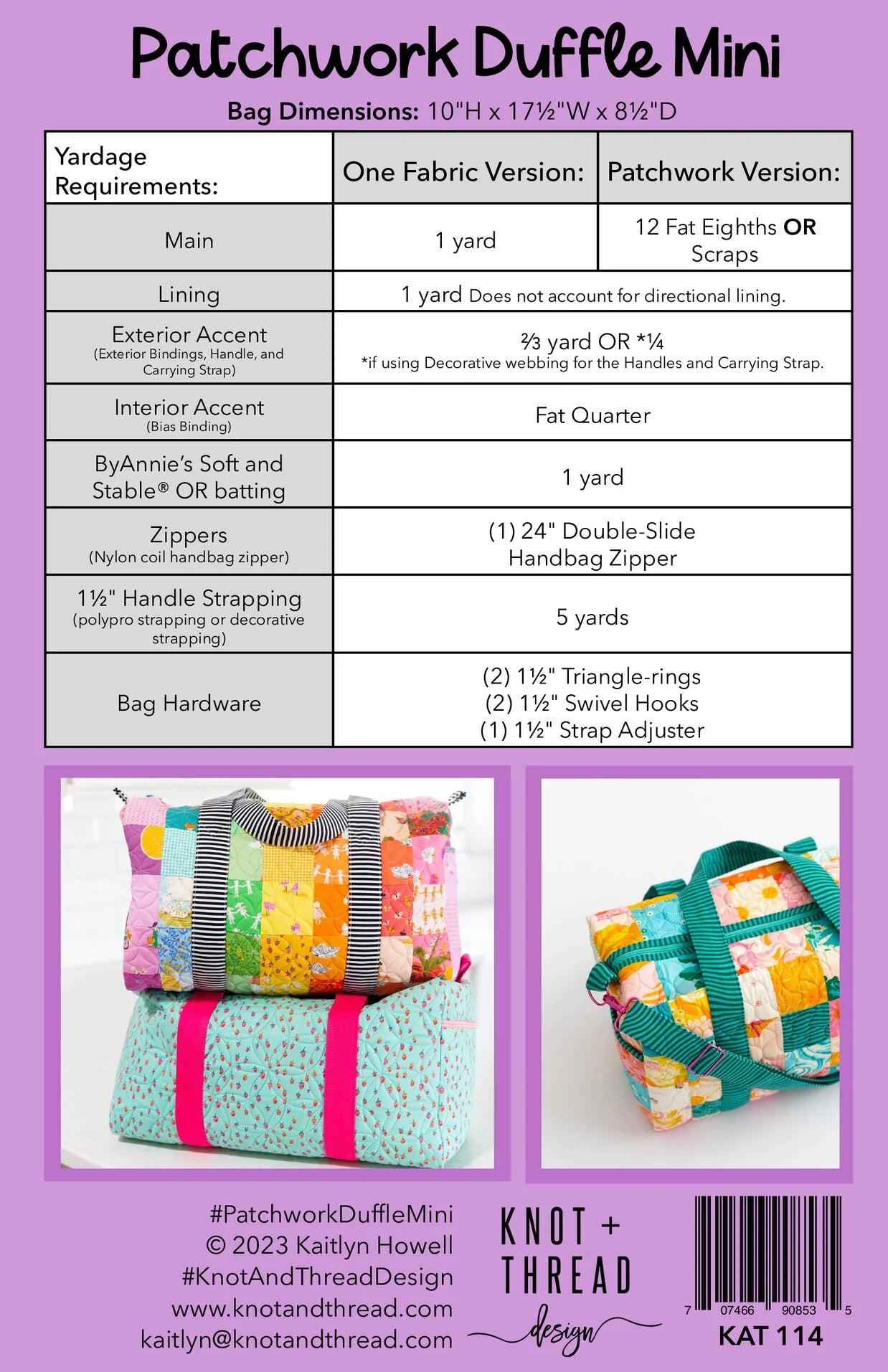 Patchwork Duffle Mini