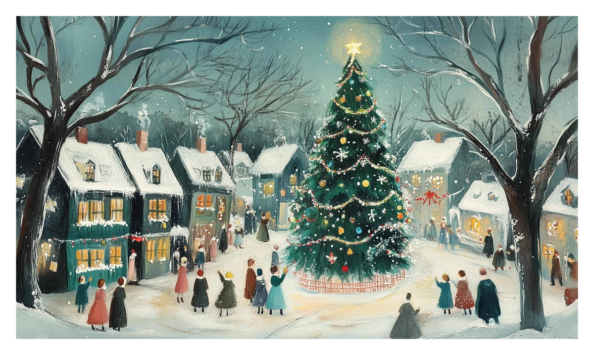 CHR1224 - Village Tree Christmas Jigsaw Puzzle 504pc