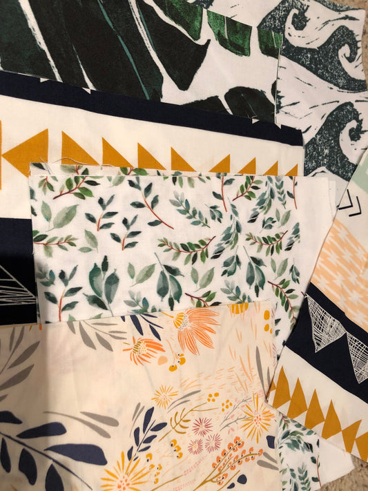 1-lb-fabric-scraps-fabric-remnants-one-pound-of-fabric-floral-fabric-riley-blake-art-gallery-fabrics-spoonflower-cotton-fabric-scraps
