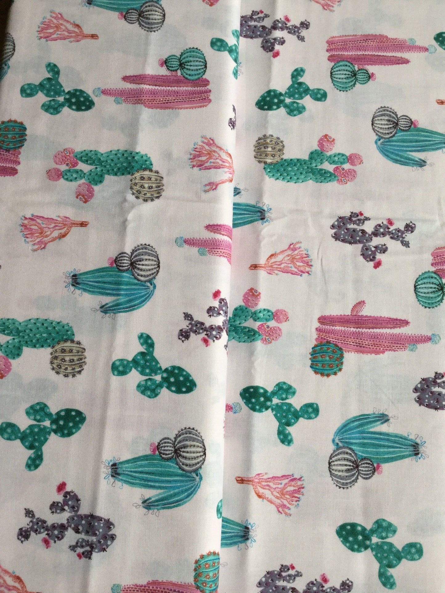 Pink Cacti Fabric, Brother Sister, girls room, pink fabric, fabric by the yard, cactus fabric, sewing, fabric flowers, quilting, blue fabric