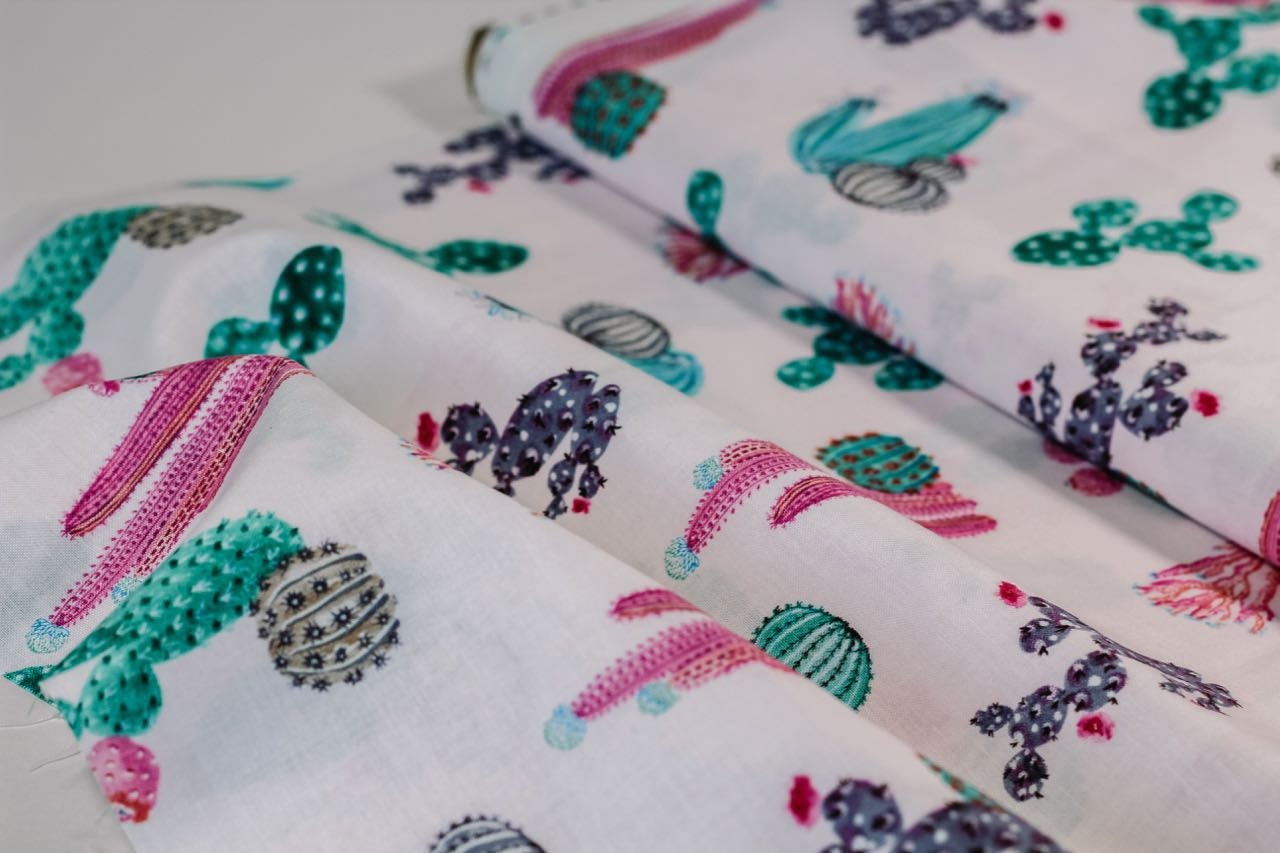 water-color-cactus-fabric-cotton