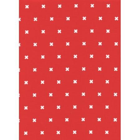 xoxo-red-cotton-fabric-white-plus-sign-print-cotton-and-steel-basics
