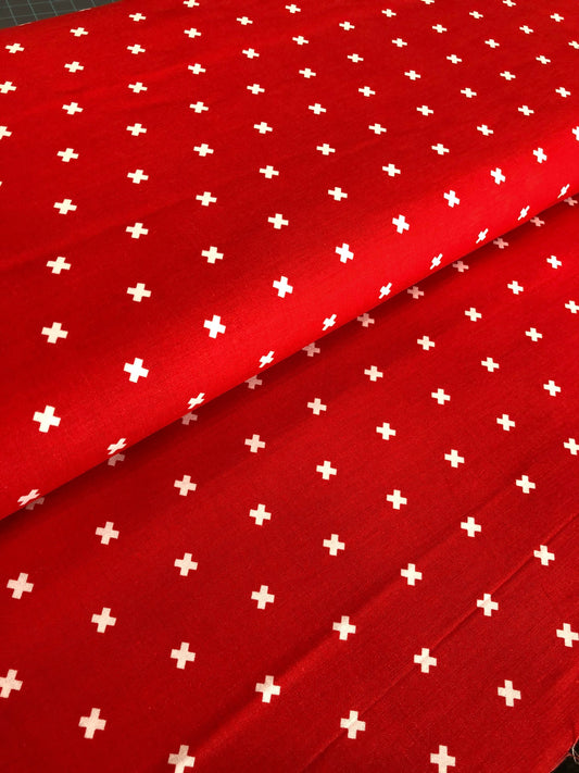 xoxo-red-cotton-fabric-white-plus-sign-print-cotton-and-steel-basics