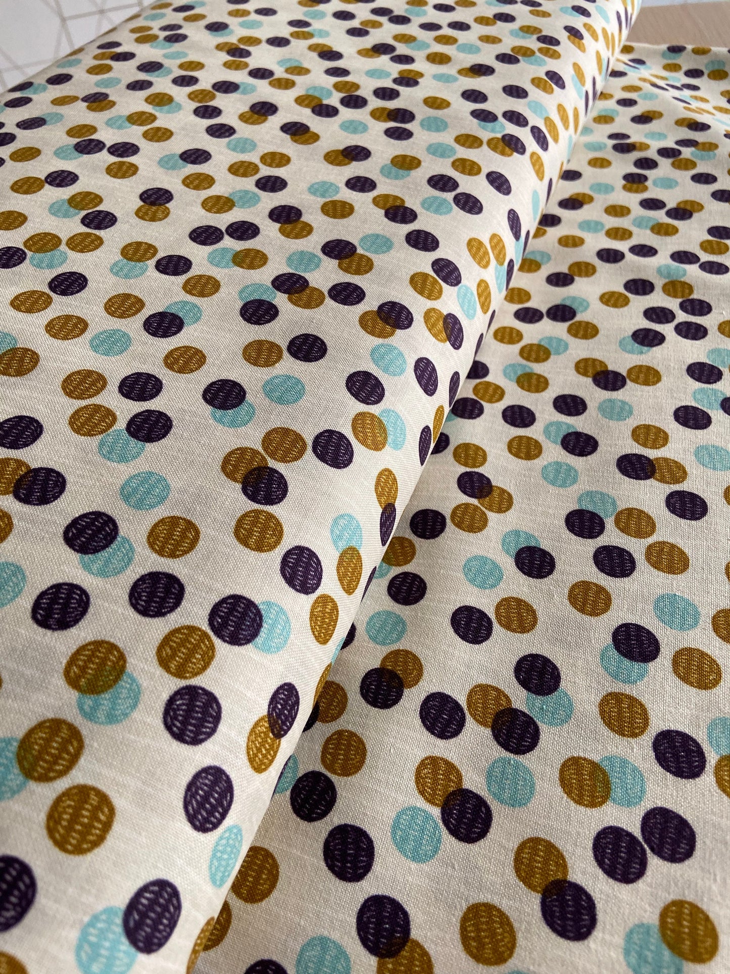 purple-and-gold-dots-fabric-100-cotton-happy-day-collection
