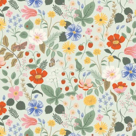 strawberry-fields-floral-cotton-fabric-mint-springtime-garden-by-the-yard