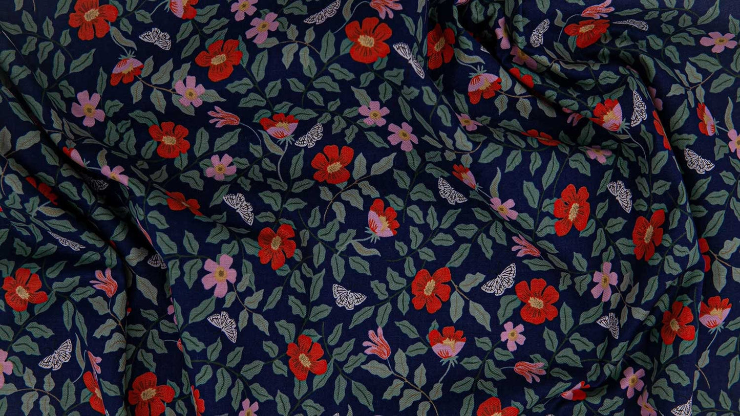 navy-floral-cotton-fabric-rifle-paper-co-strawberry-fields-primrose