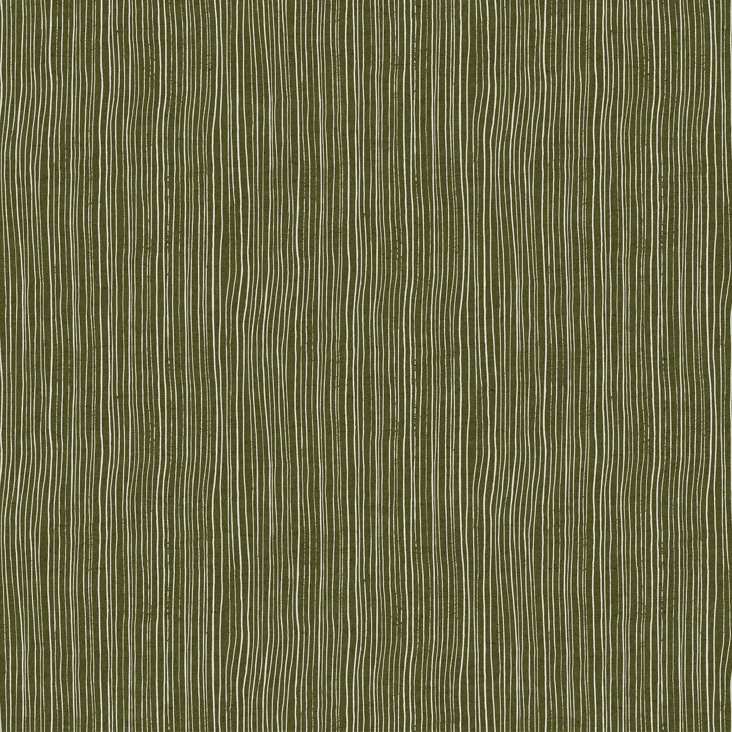 Green Stripes Linen Canvas