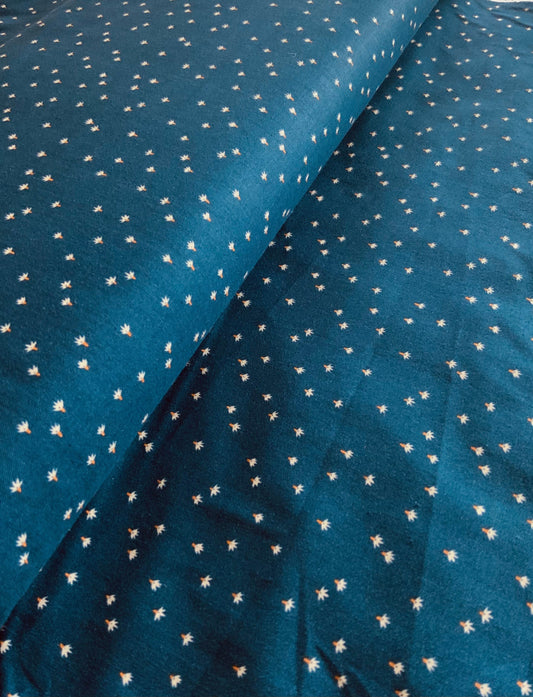 blue-floral-cotton-fabric-dainty-mini-floral-design