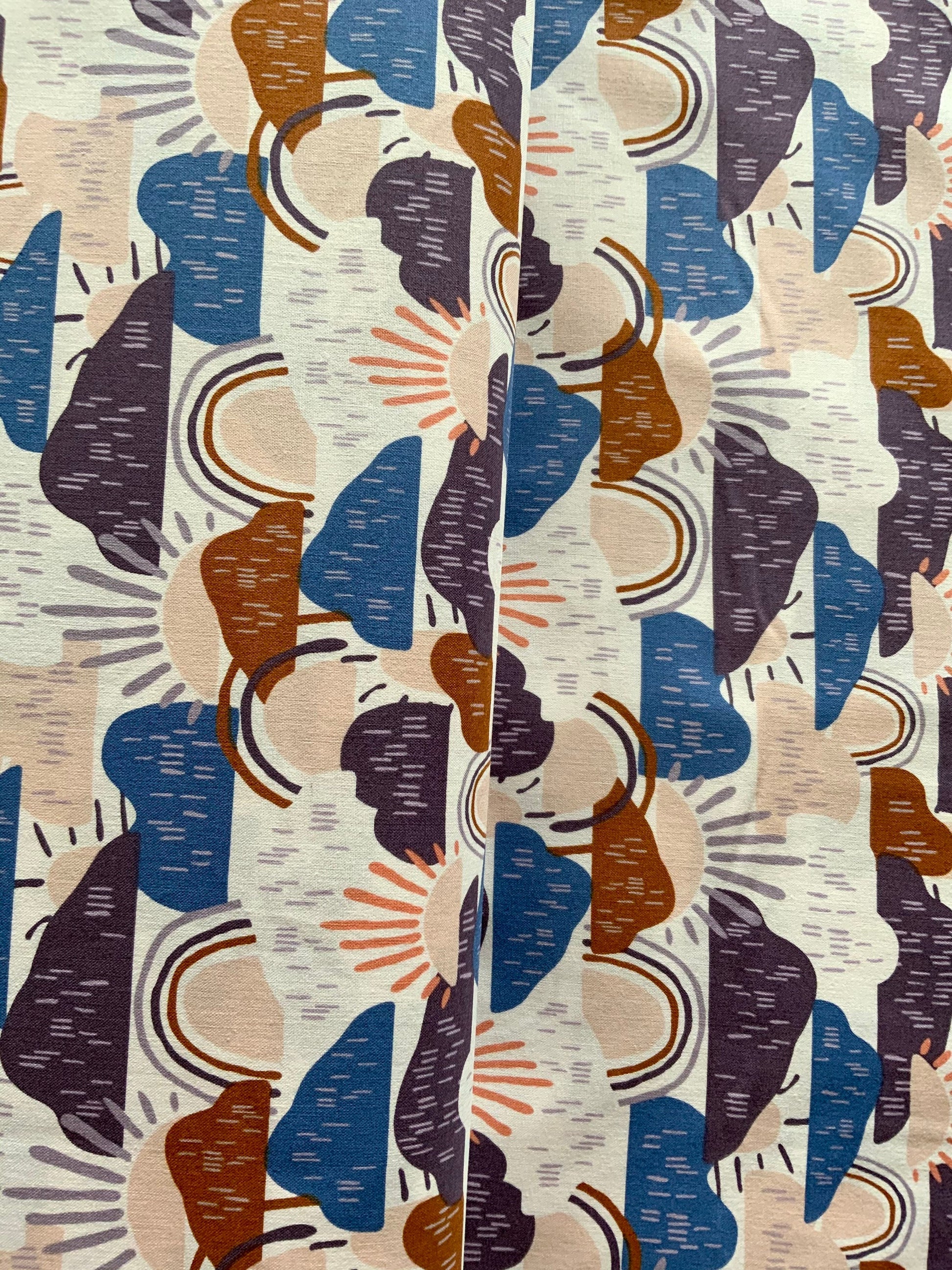 Cool blue sunshine fabric Rainbow fabric HJ200-WA3 Dear Isla - Hilltop - Waterdrop Fabric