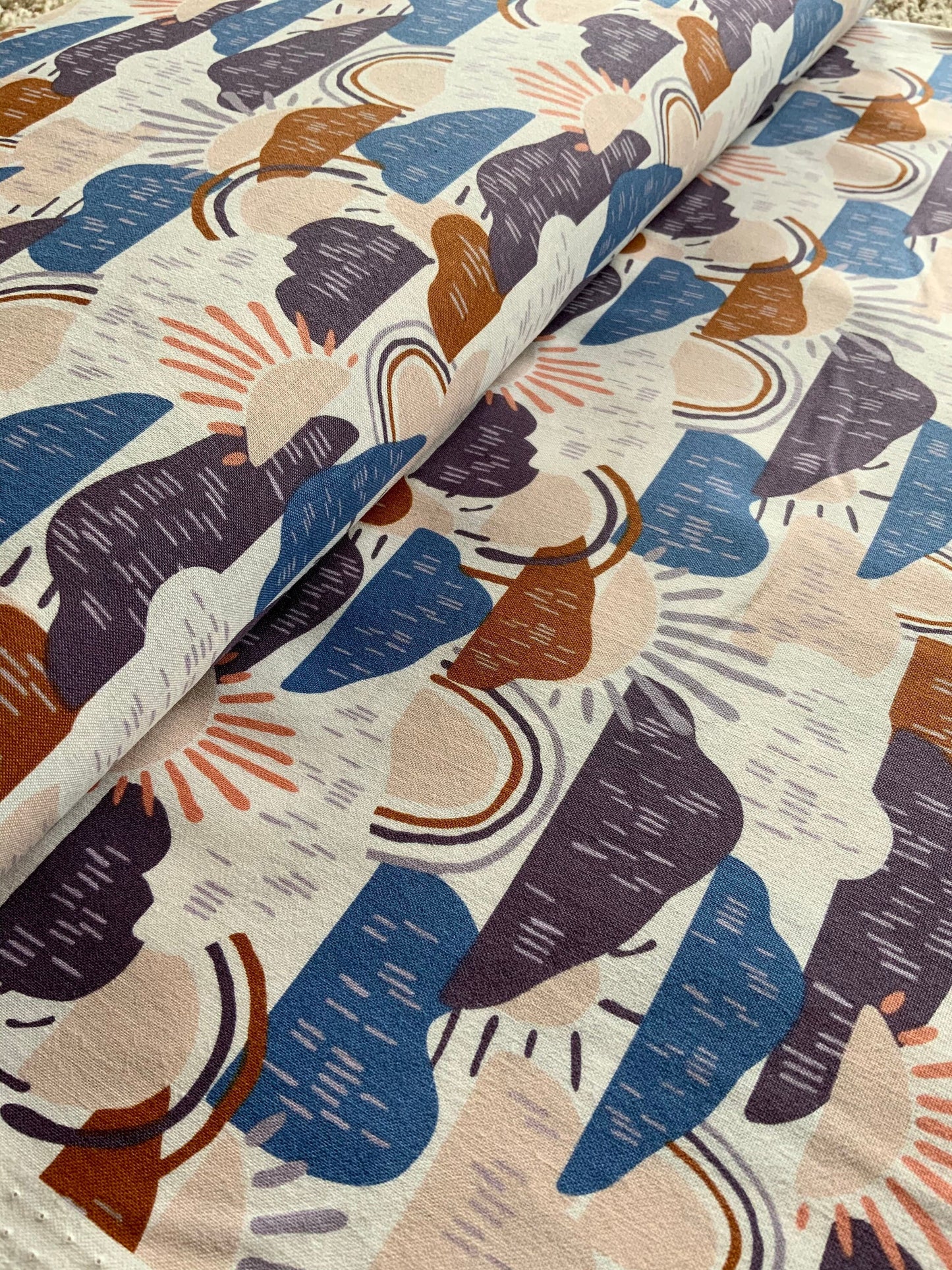 Cool blue sunshine fabric Rainbow fabric HJ200-WA3 Dear Isla - Hilltop - Waterdrop Fabric