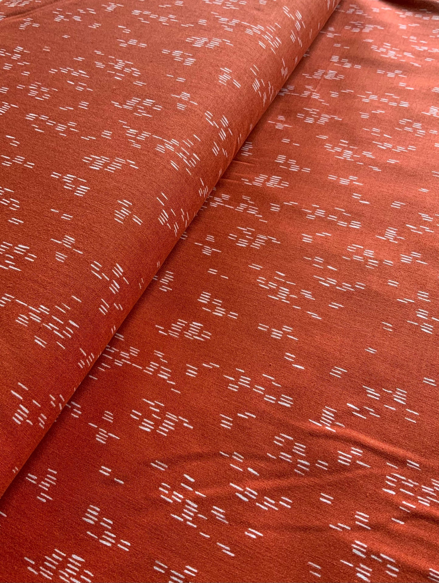 rust-fabric-copper-rust-raining-dashes-geometric-fabric-hj205-ru2-dear-isla-haze-rust-fabric-haze-fabric-by-the-yard-fq-1-2-yd