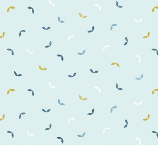 floral-cotton-fabric-light-blue-leaves-scandinavian-style