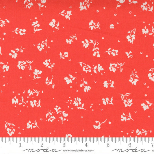 geranium-red-floral-fabric-by-crystal-manning-moda-lady-bird