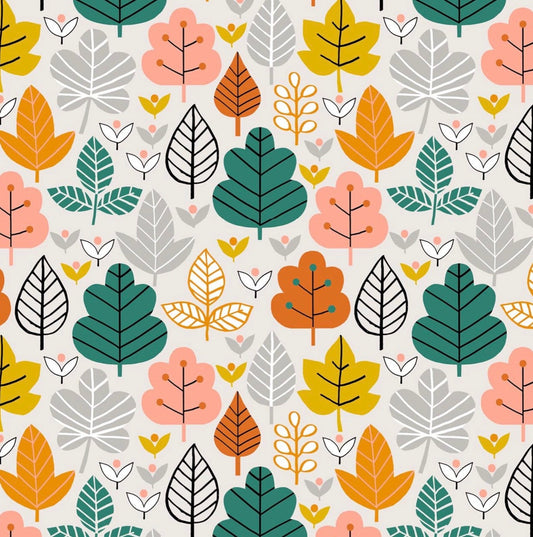 Sketched Fall Leaves
