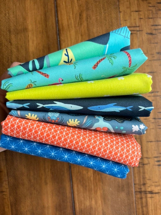 ocean-view-fabric-bundle-tropical-cotton-prints-fat-quarter-or-1-2-yard