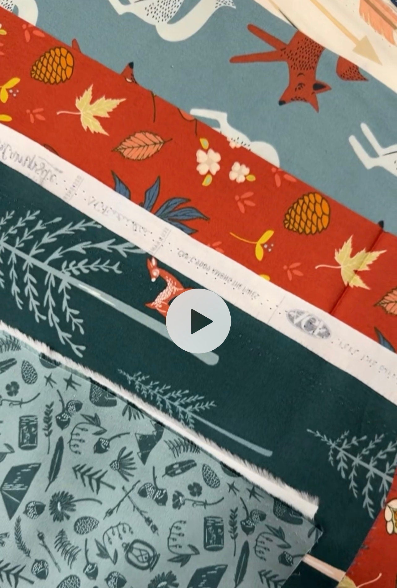 woodland-fabric-bundle-forest-animals-trees-100-cotton