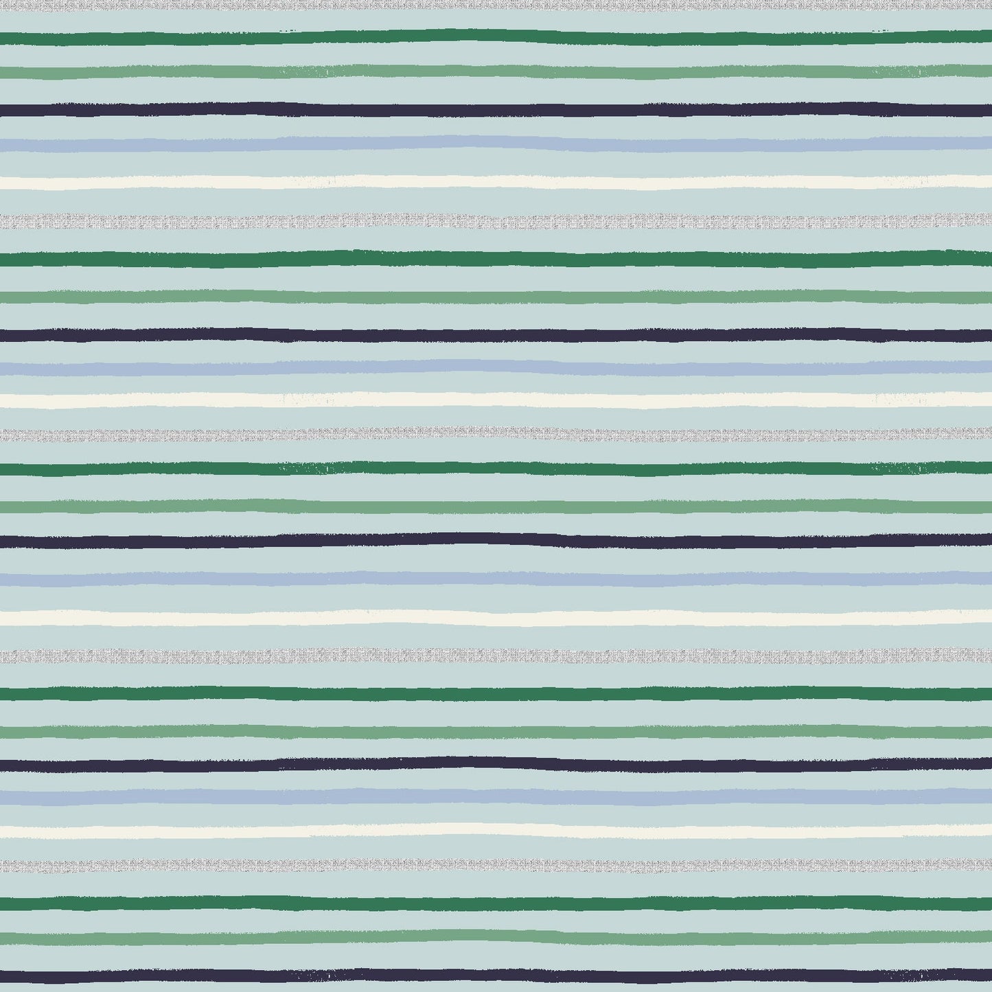 Festive Stripe - Mint Metallic