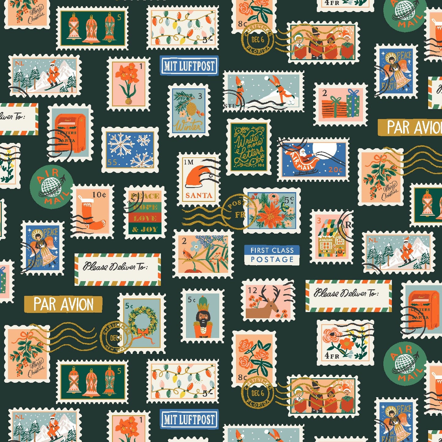Holiday Stamps - Evergreen