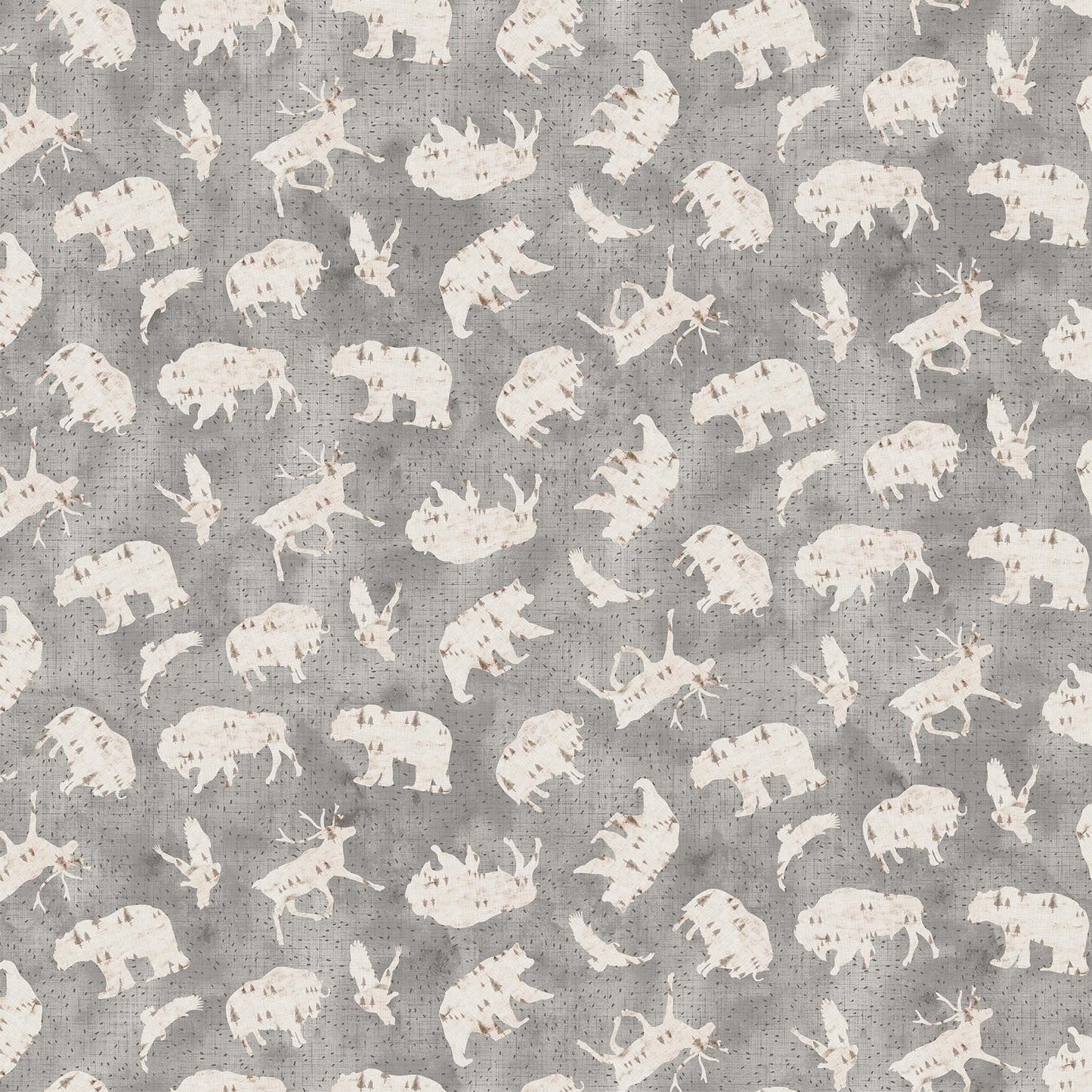 forest-animals-cotton-fabric-gray-woodland-print
