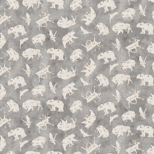 forest-animals-cotton-fabric-gray-woodland-print