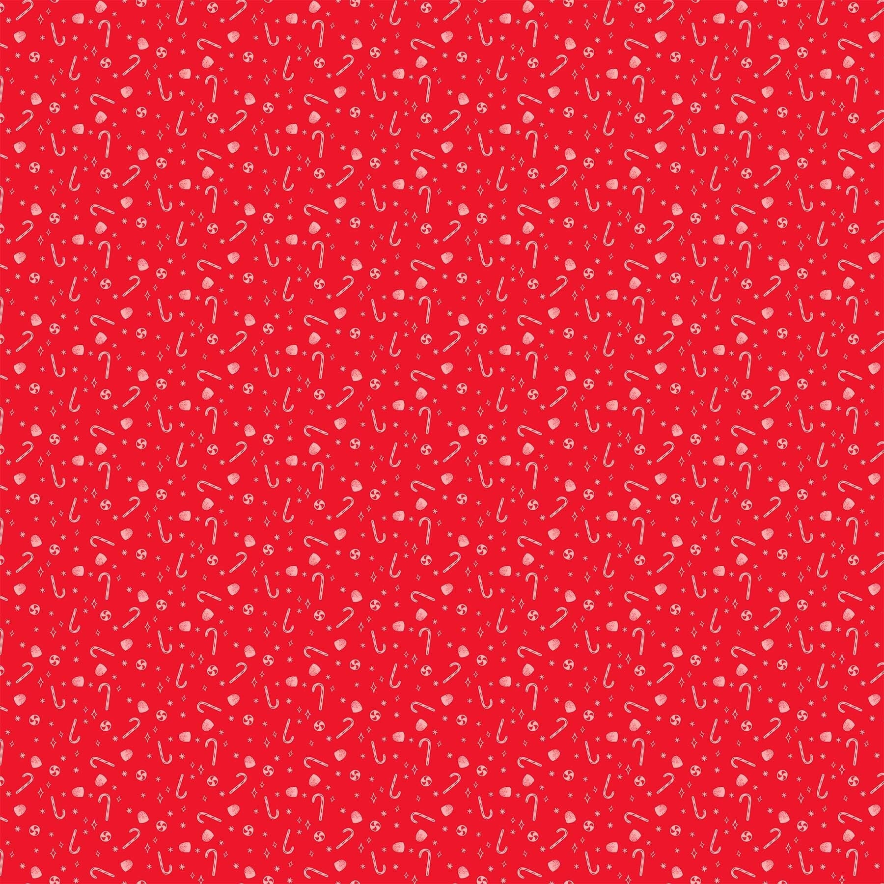Merry Kitschmas 90671-26 Candy Cane red fabric Figo Fabrics Holiday Christmas gumdrop and candy cane fabric Christmas holiday tradition