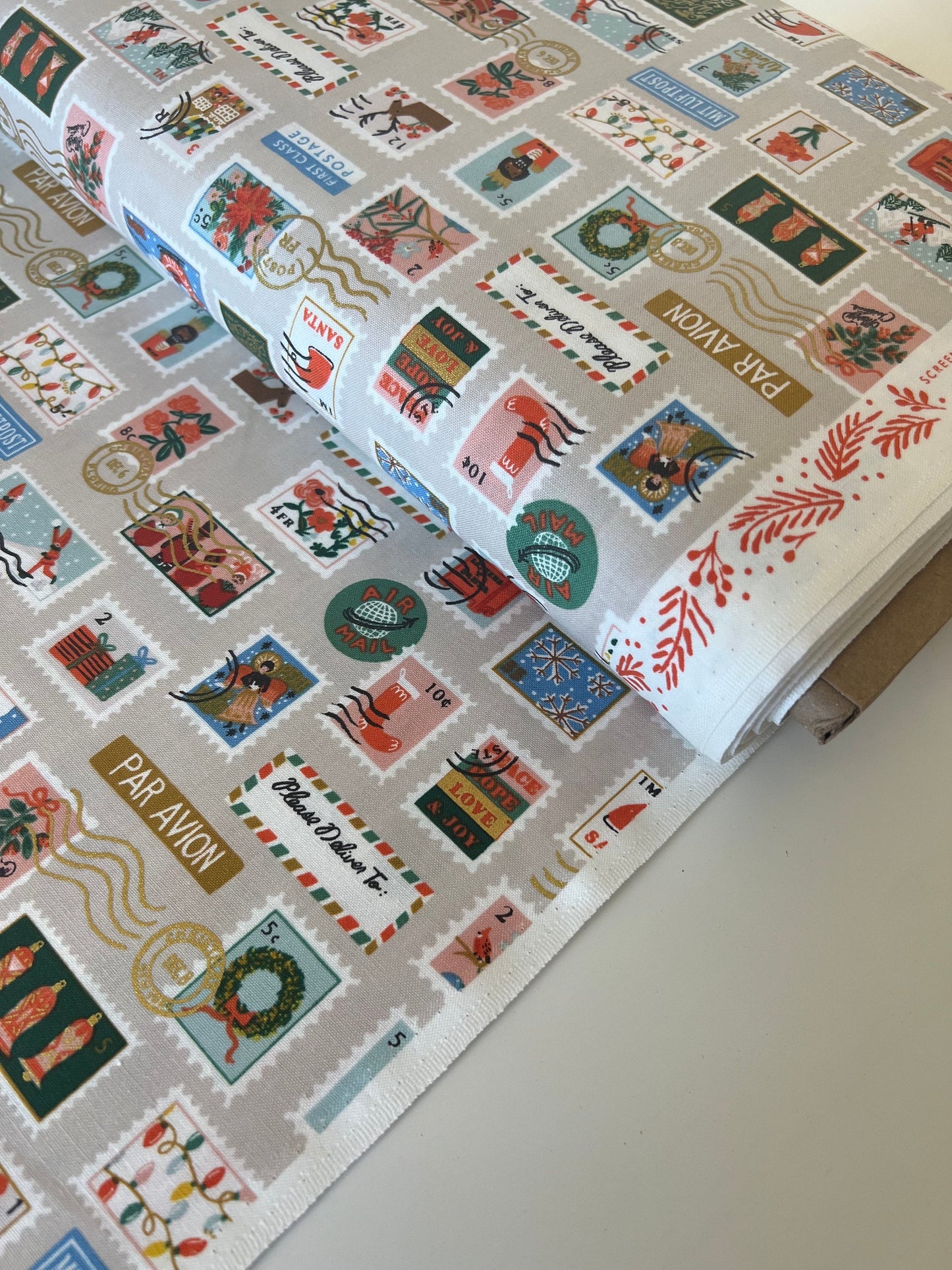 Holiday Stamps - Cream