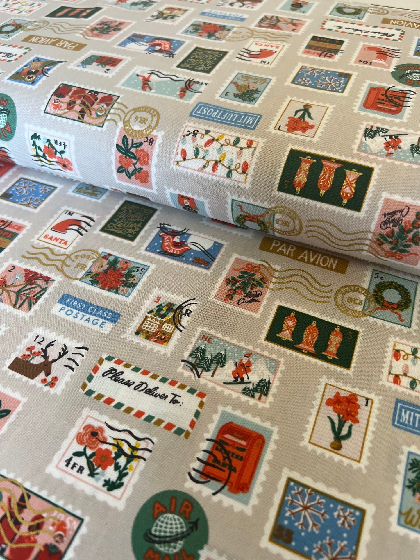 Holiday Stamps - Cream