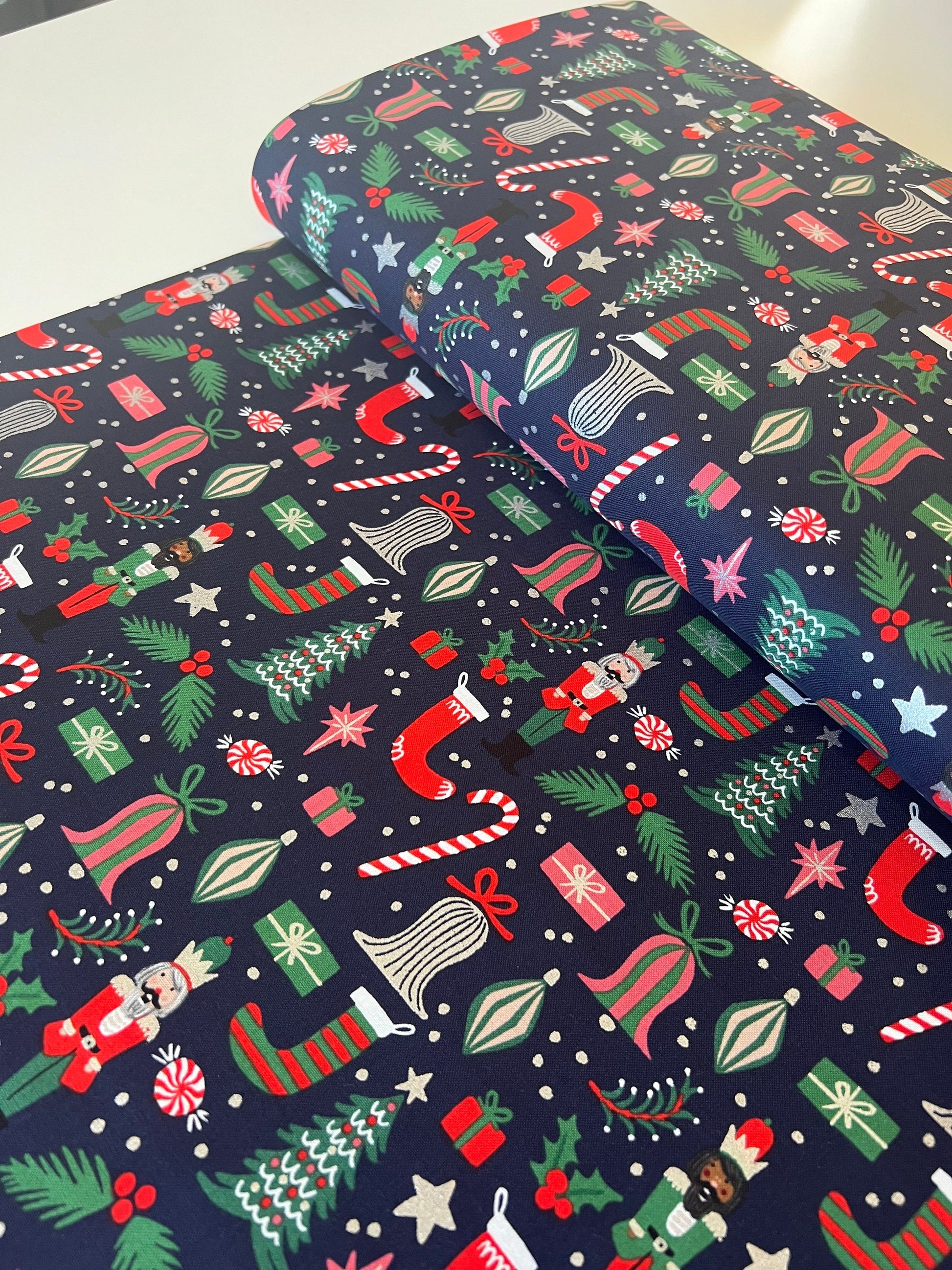 Holiday Classics II RP614-CR2M Holiday Classics - Deck The Halls - Navy - nutcracker holiday - classic Christmas fabric