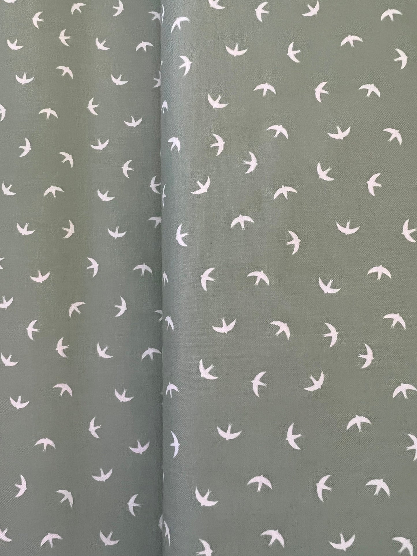 flying-birds-cotton-fabric-sage-green-figo-fabrics