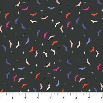 halloween-bats-fabric-multi-colored-mini-bats-on-black-cotton