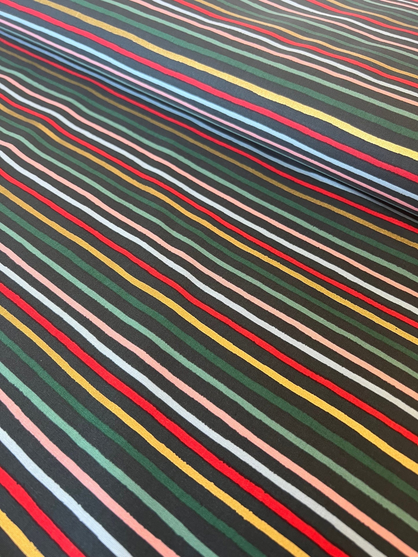 rifle-paper-co-christmas-stripes-fabric-metallic-evergreen-cotton