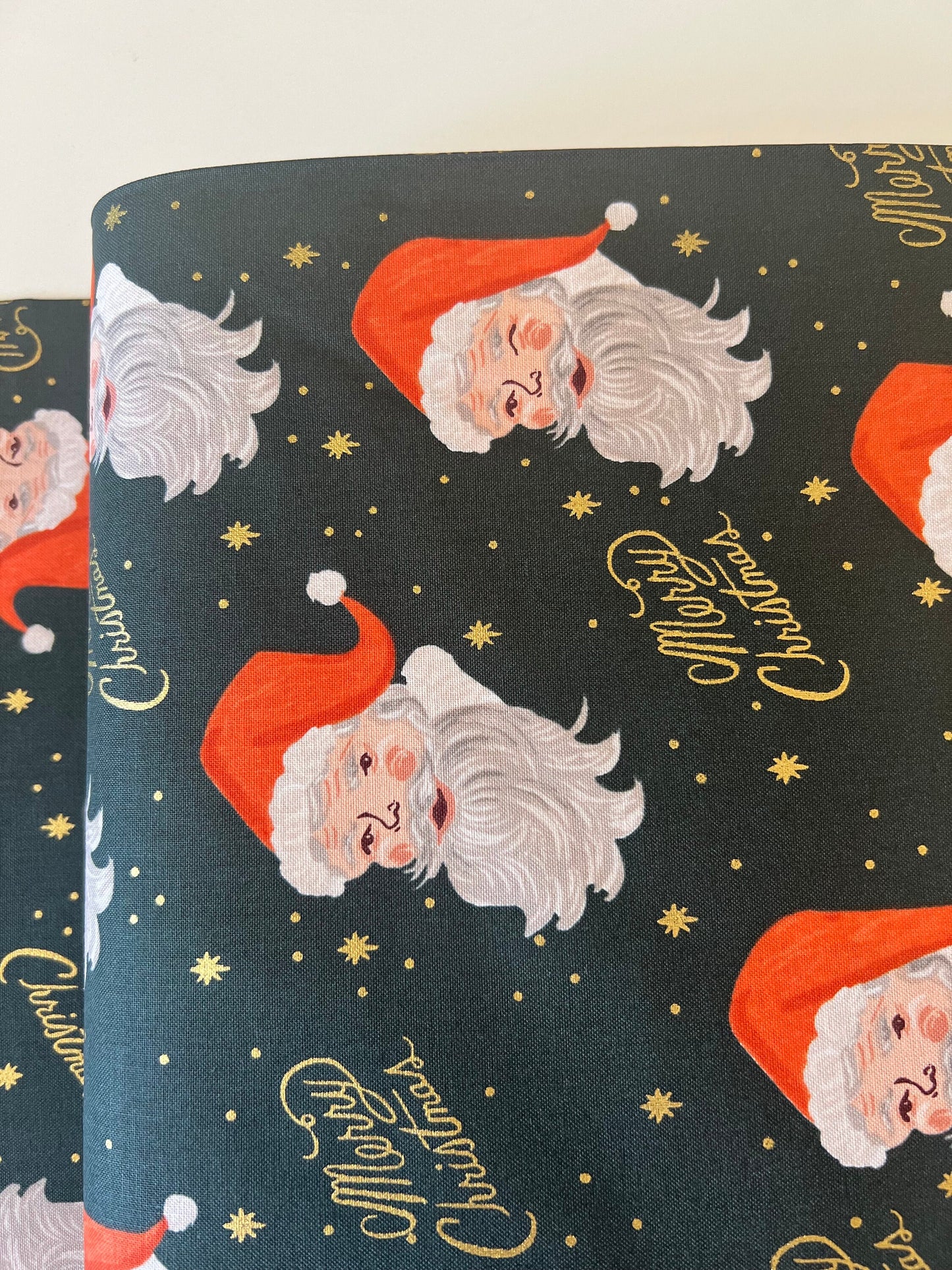 Santa - Evergreen Metallic
