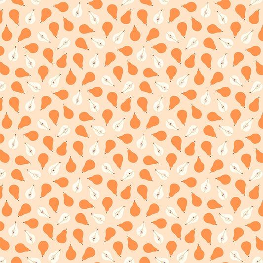 fall-pears-fabric-orange-harvest-cotton-figo-fabrics