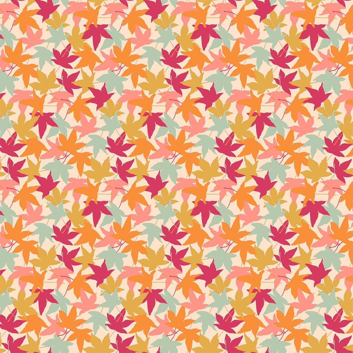 fall-leaves-cotton-fabric-magenta-yellow-teal-and-orange-florals