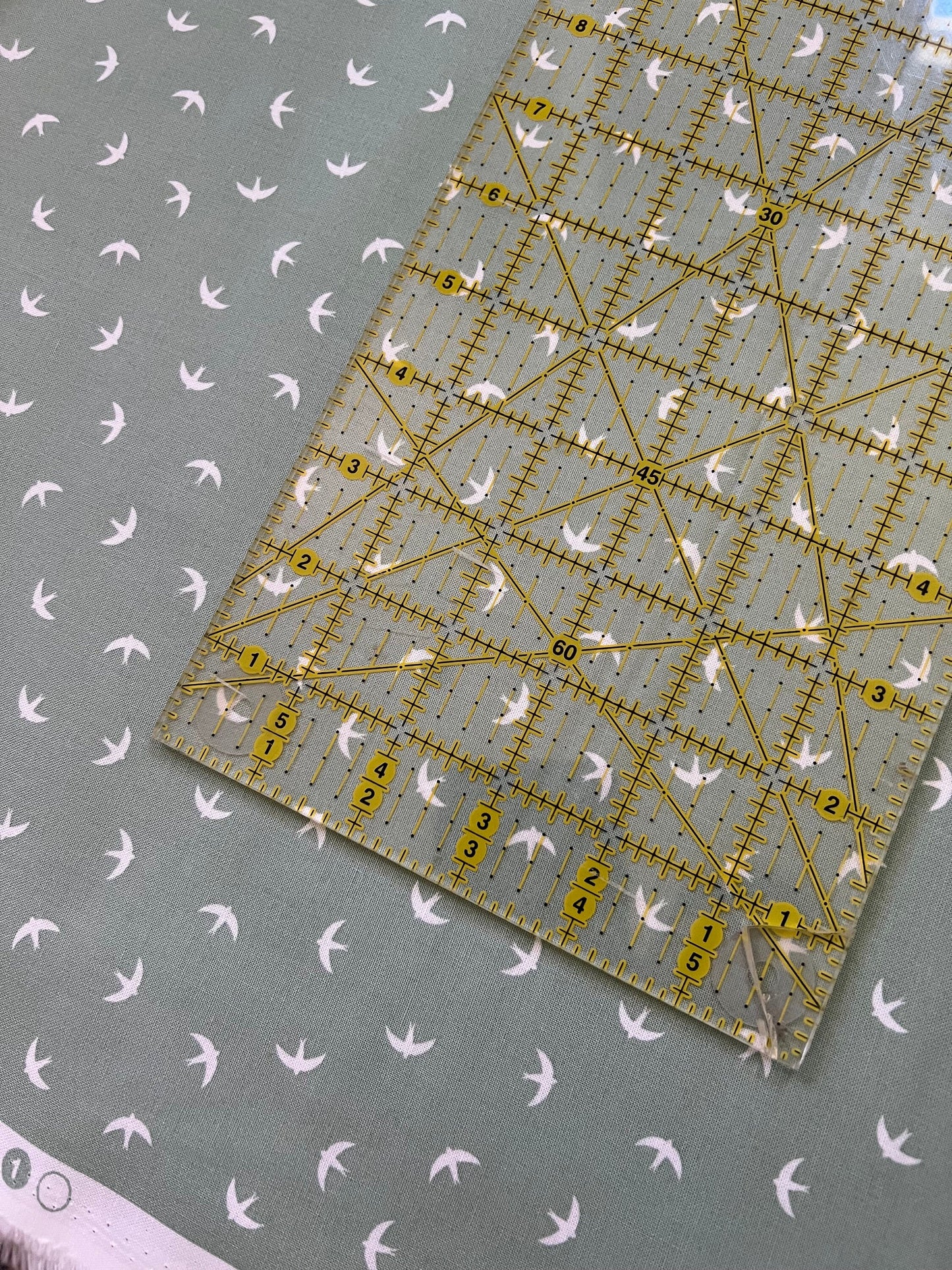 flying-birds-cotton-fabric-sage-green-figo-fabrics
