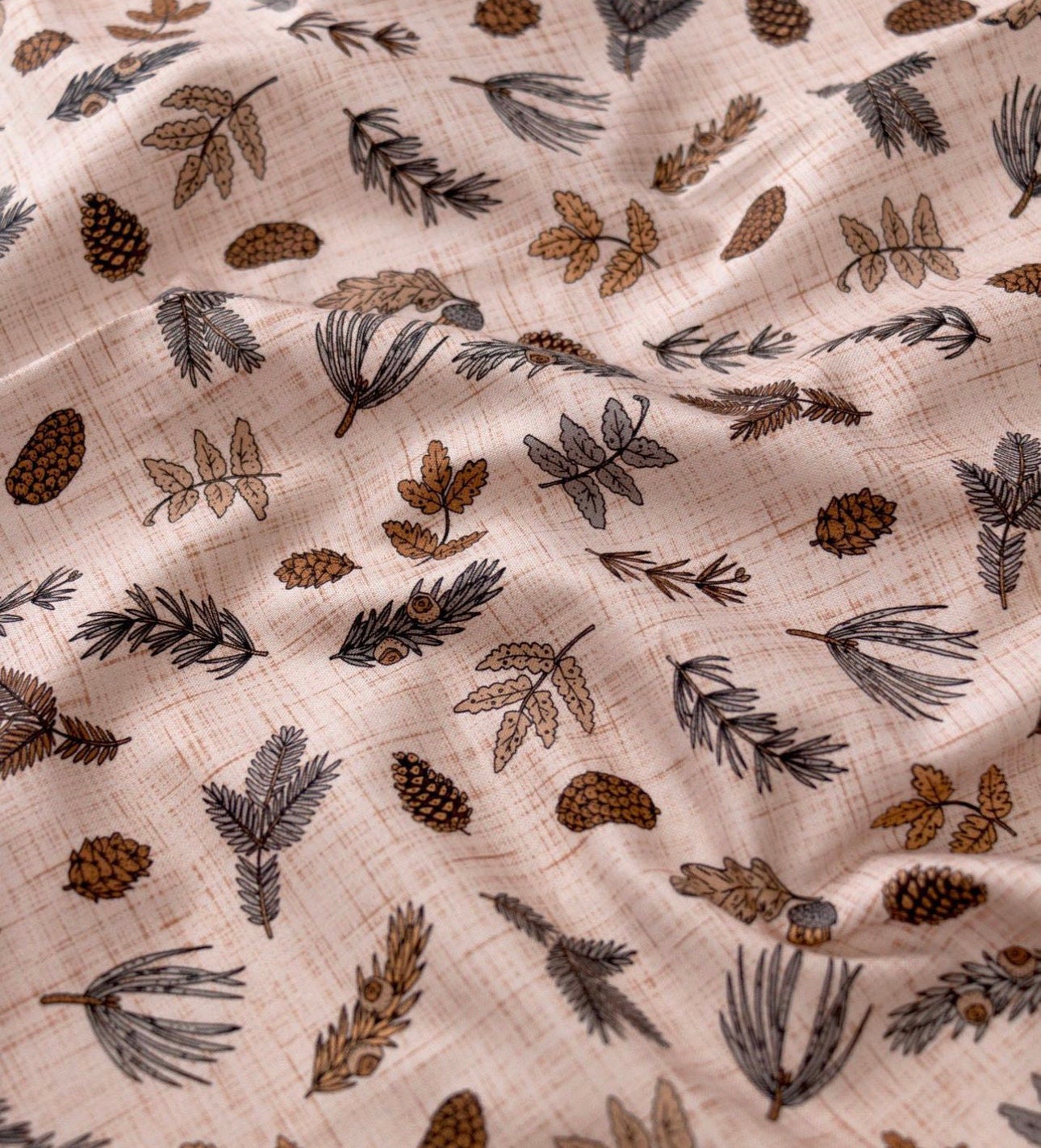 fall-foliage-fabric-pine-cones-and-leaves-cotton-fabric