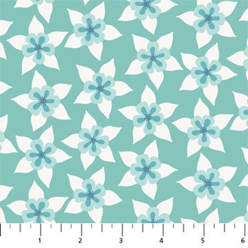 turquoise-floral-star-fabric-desert-floral-print