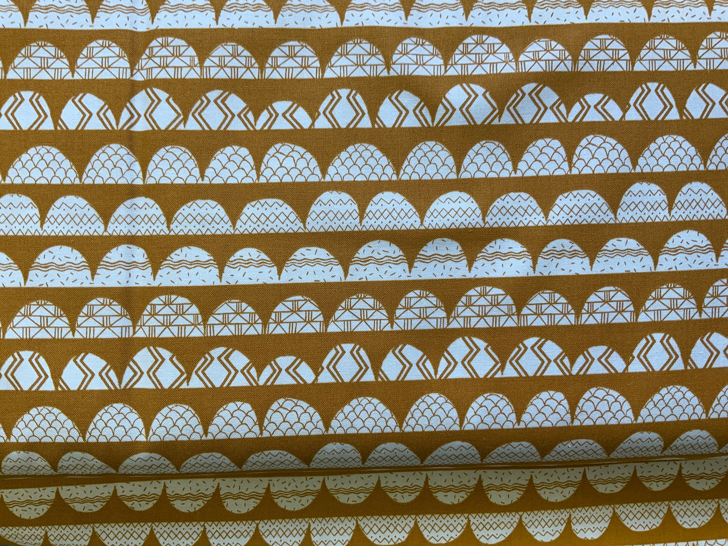 Geometric Landscape Mustard