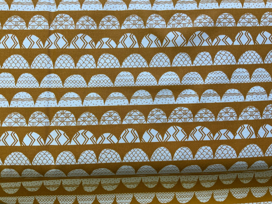 Geometric Landscape Mustard