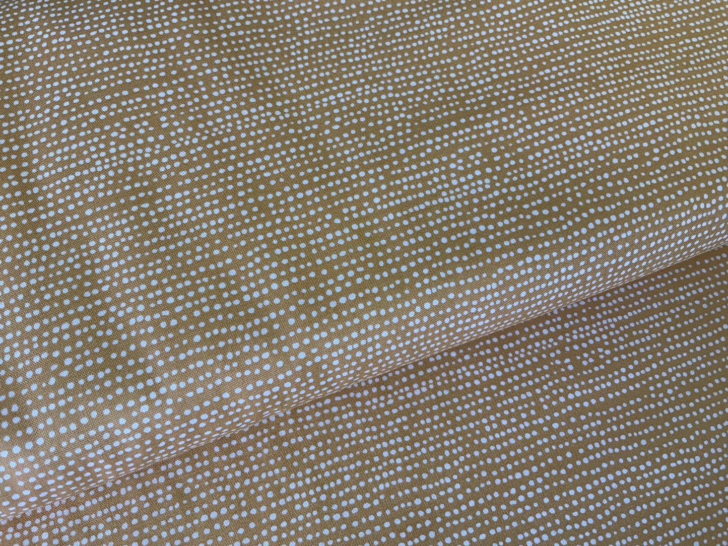 golden-flax-cotton-fabric-dear-stella-blender-yellow-dots