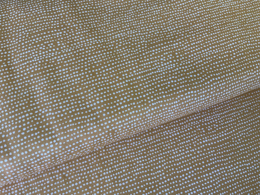 golden-flax-cotton-fabric-dear-stella-blender-yellow-dots