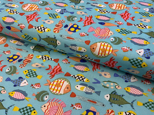 Methyl ST-DFG2719 colorful fish Dear Stella Fabric