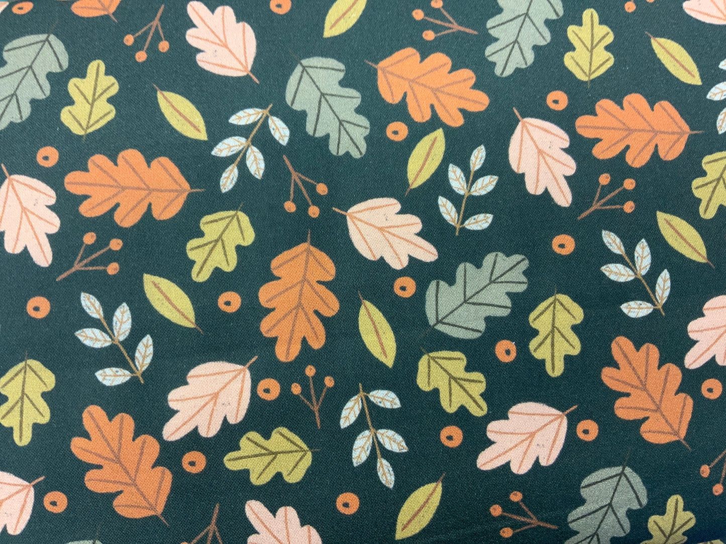 cedar-2371-dashwood-studios-fall-leaves-fall-fabric-hunter-green-forest-leaves-out-in-the-forest-trees-and-leaveswoodland-wildlife
