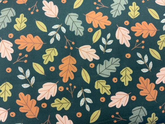 cedar-2371-dashwood-studios-fall-leaves-fall-fabric-hunter-green-forest-leaves-out-in-the-forest-trees-and-leaveswoodland-wildlife
