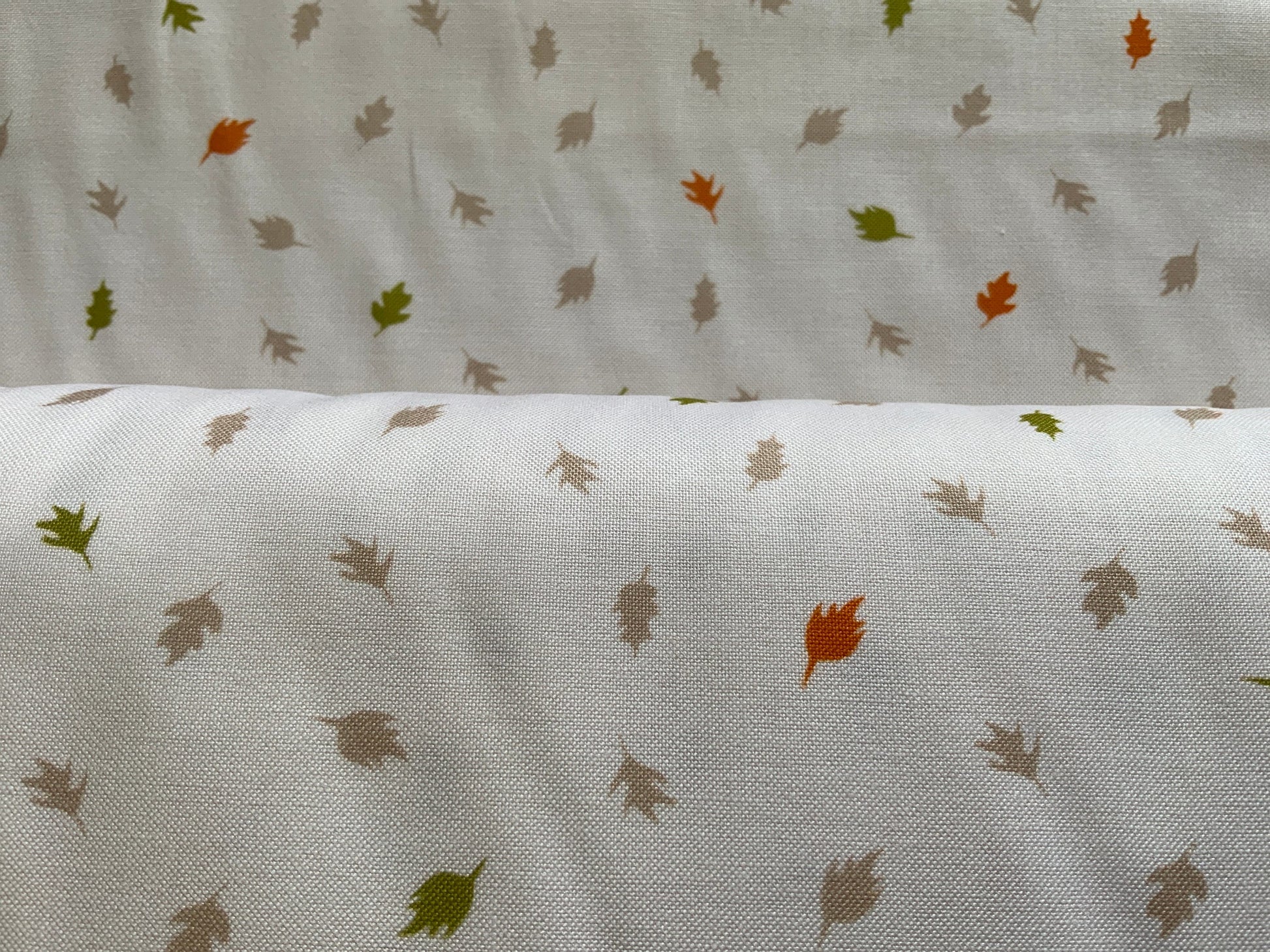Summers end 90344-11 Fall leaves in cream leaves fabric beige multi quilting floral cotton fabric Figo fabrics ditsy leaves