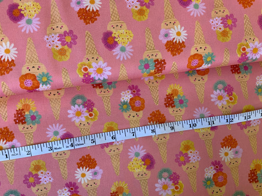 bee-2308-dashwood-studios-bright-spring-fabric-colorful-ice-cream-cones-with-flowers-rainbow