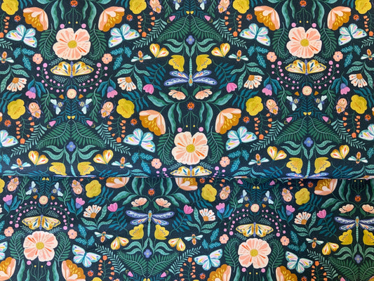 flut-2077-dashwood-studios-bright-spring-fabric-navy-flower-garden