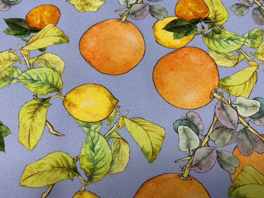 Summer Citrus on blue